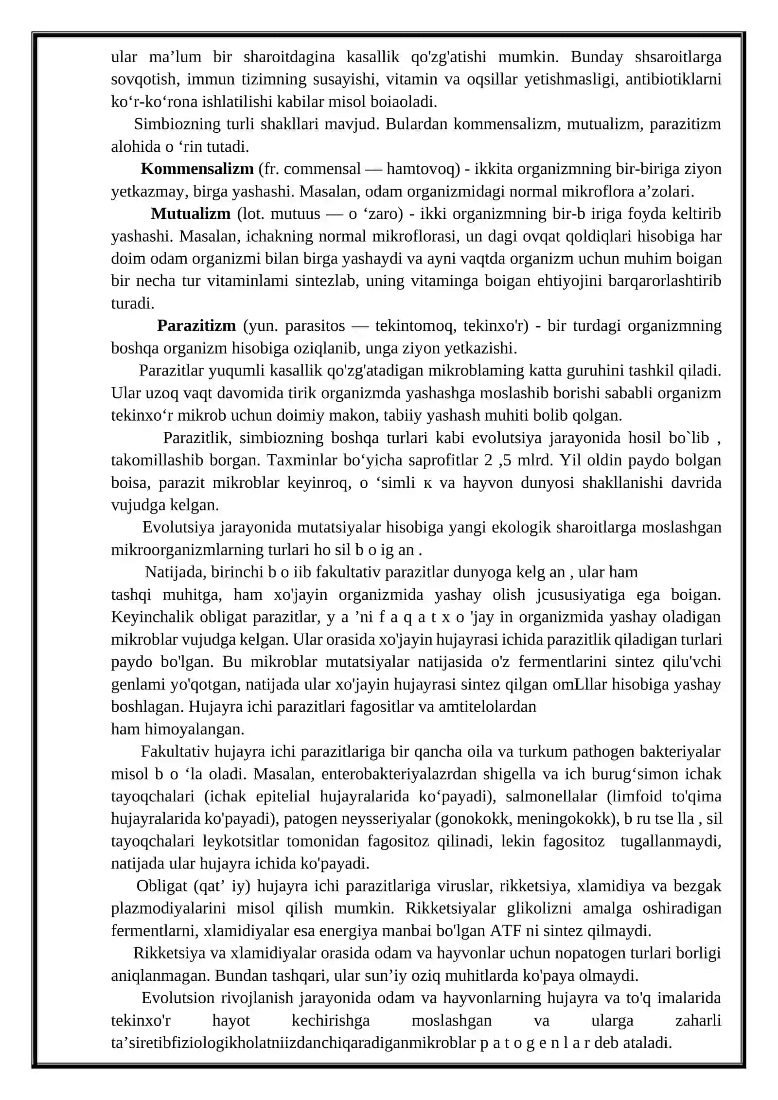 Infeksiya haqida ta’limot 2