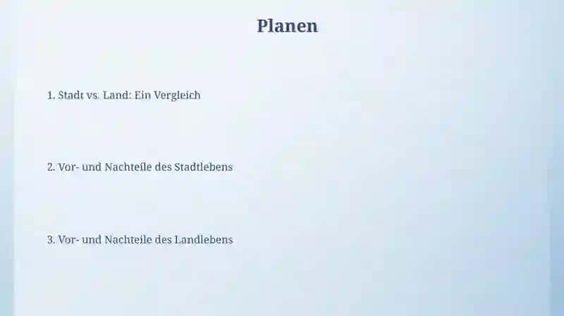 Leben in der Stadt, Leben auf dem Land 2