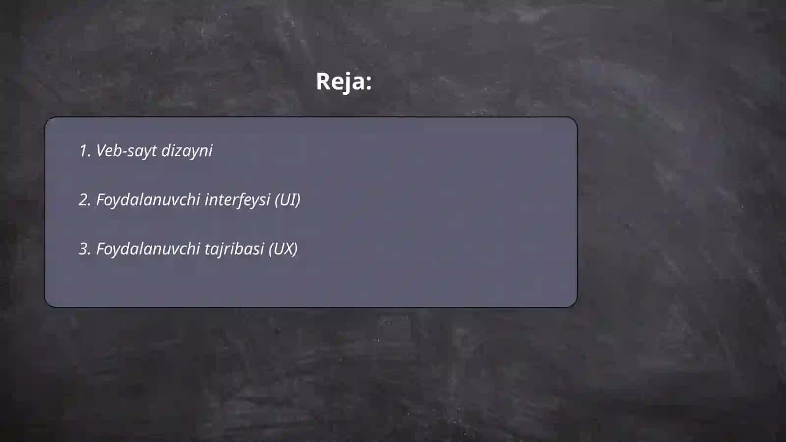 Veb-saytni sozlash 2