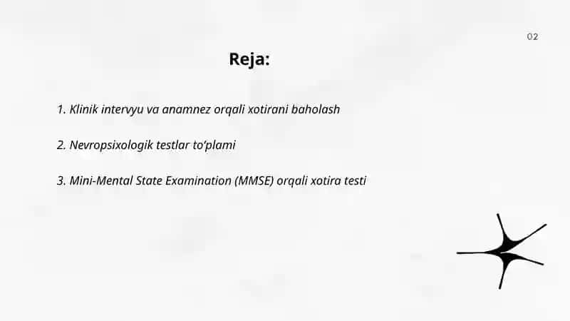 Xotirani aniqlash metodlari 2