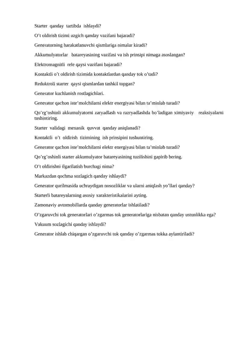Avtomobil generatorlari 2