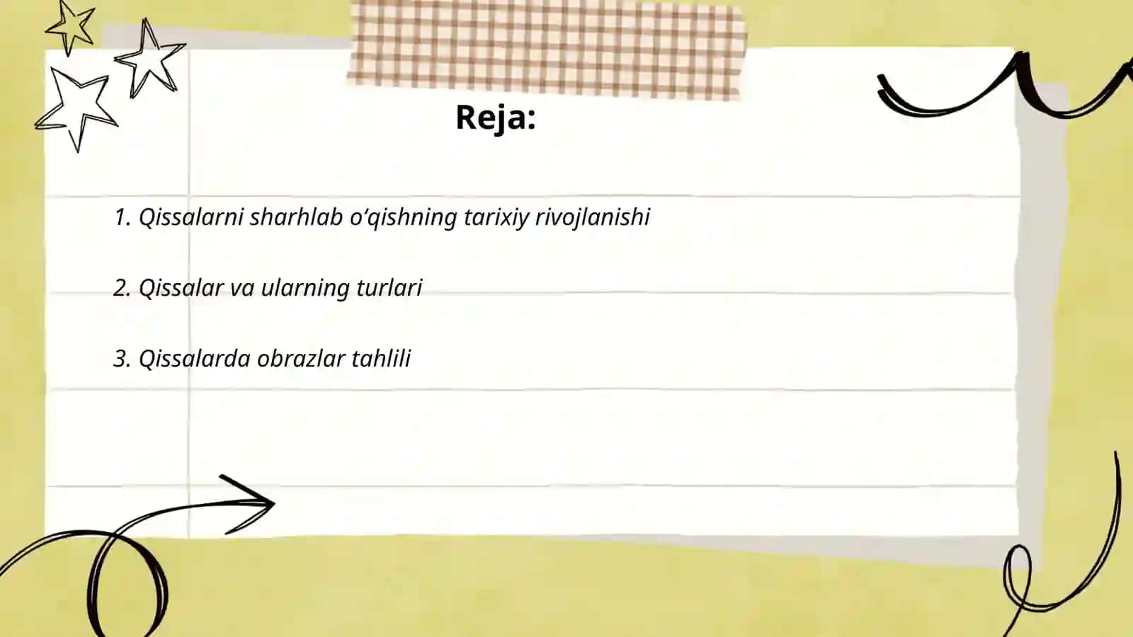 Qissalarni sharhlab oʻqish 2