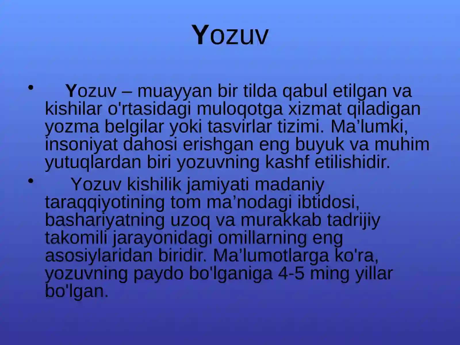 Yozuv 2