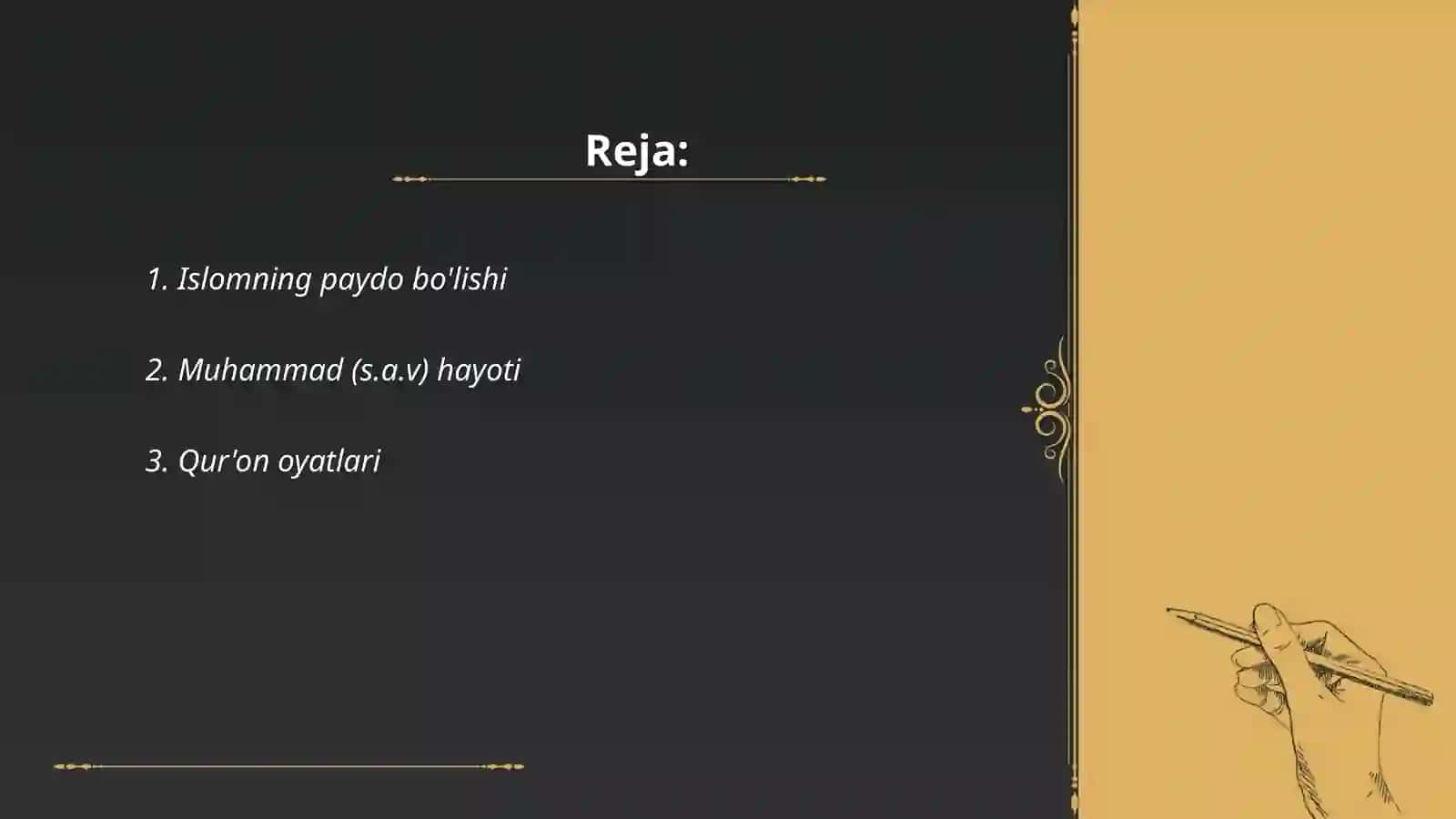 Islomning paydo bo'lishi 2