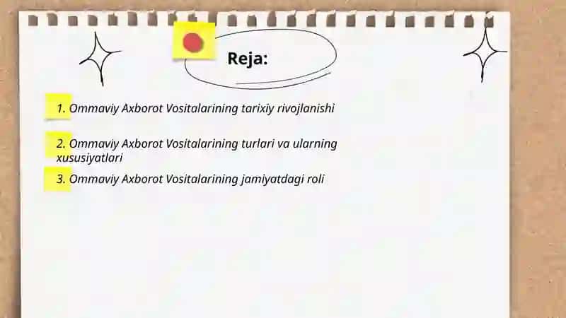Ommaviy Axborot Vositalari 2