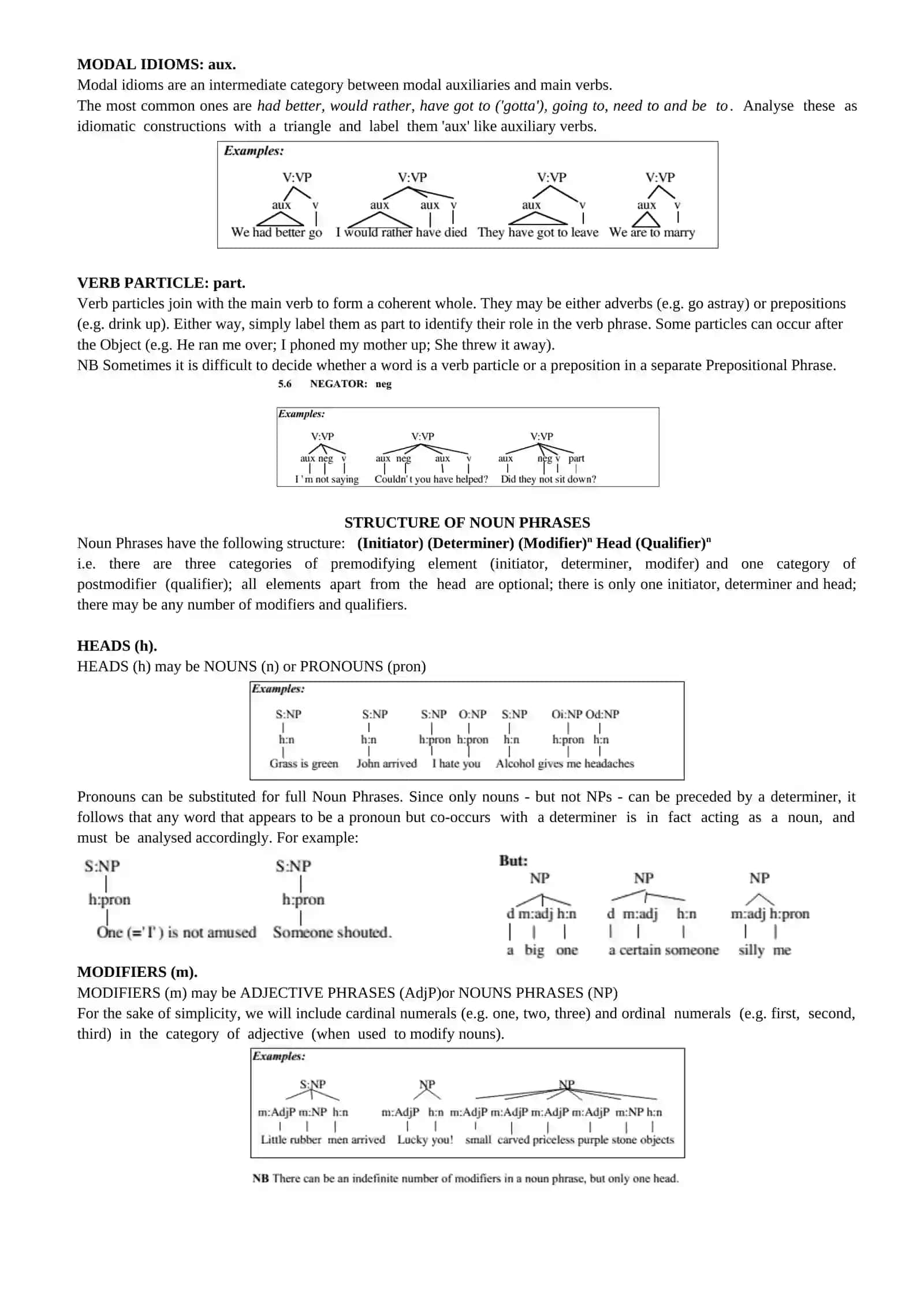THE STRUCTURE OF PHRASES 2