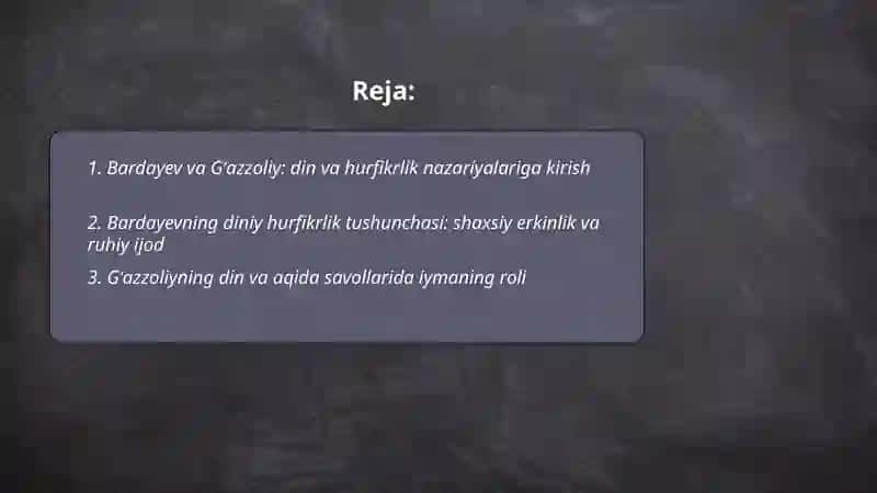 Din va hurfikrlik 2