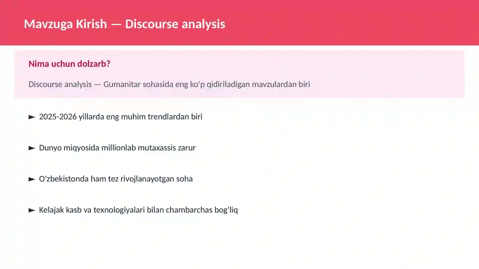 Discourse analysis 2