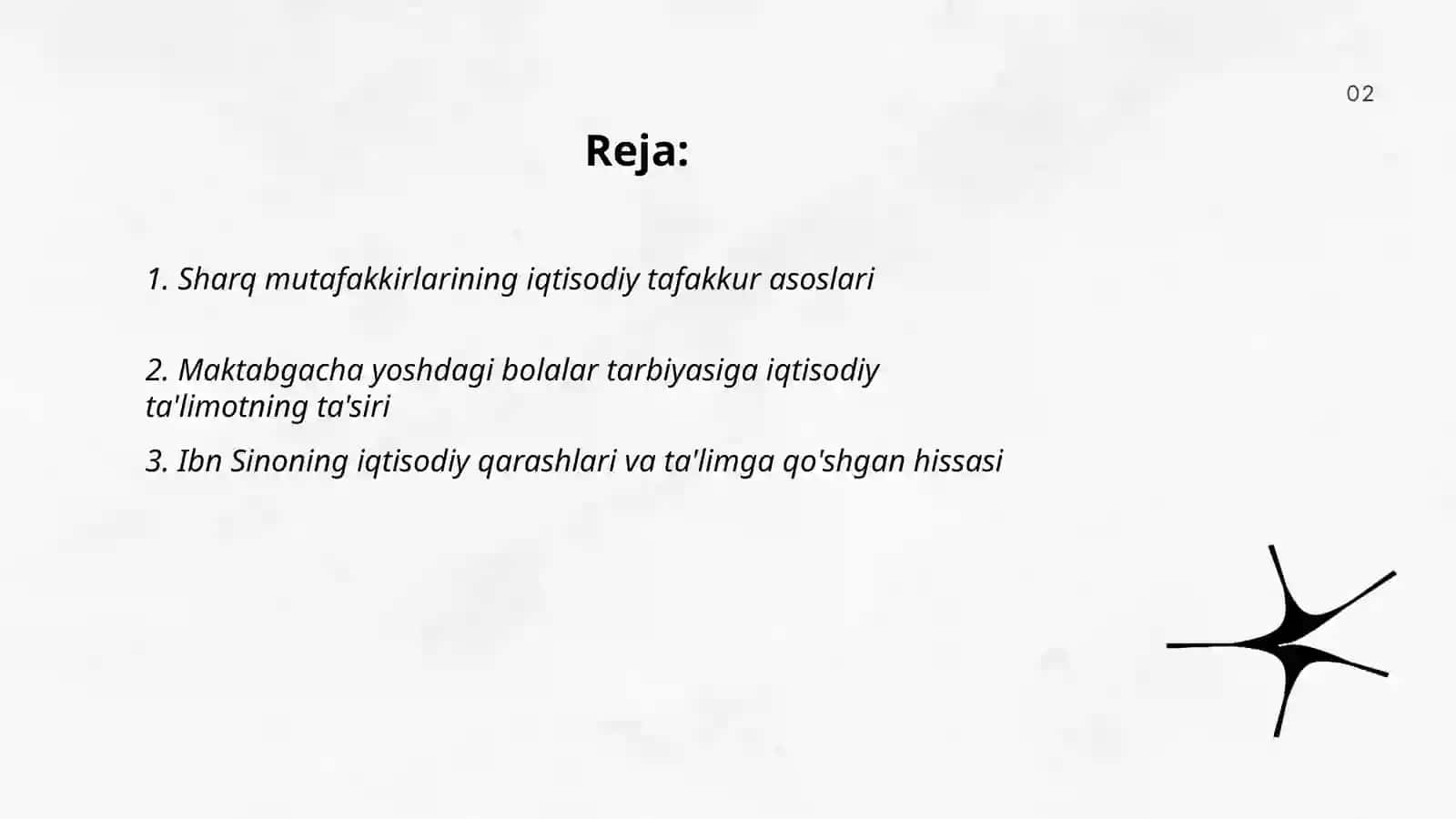 Sharq mutafakkirlarining iqtisodiyot haqida qarashlari 2