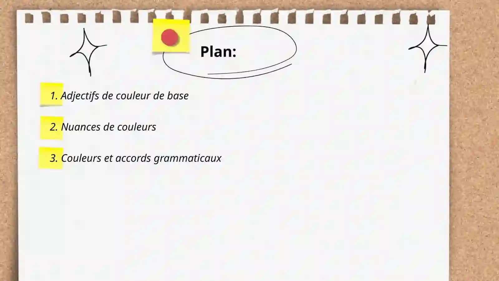Adjectifs de couleur 2