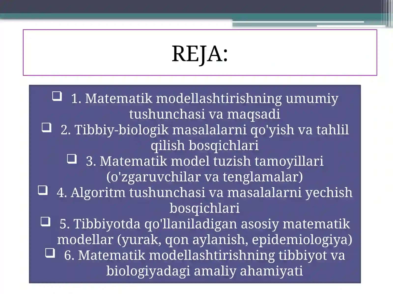 Tibbiyotda axborot texnologiyalari 2