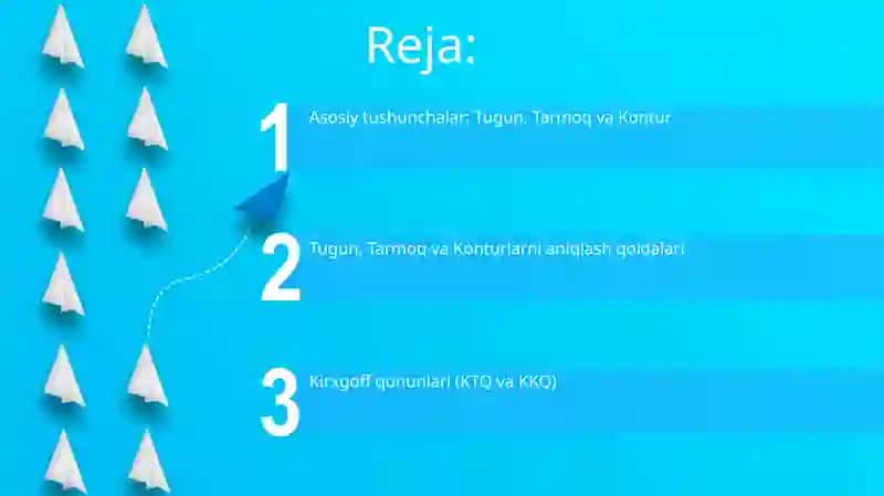 Elektr zanjirlari sxemalari asosiy tushunchalari 2