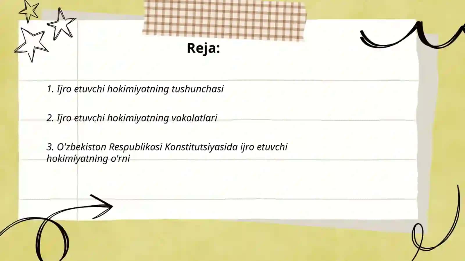 Ijro etuvchi hokimiyatning huquqiy asoslari 2