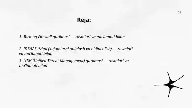 Tarmoq Firewall qurilmasi 2