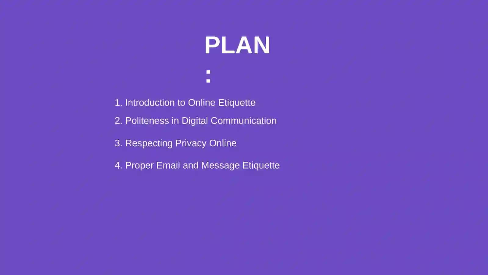 On-line etiquette 2