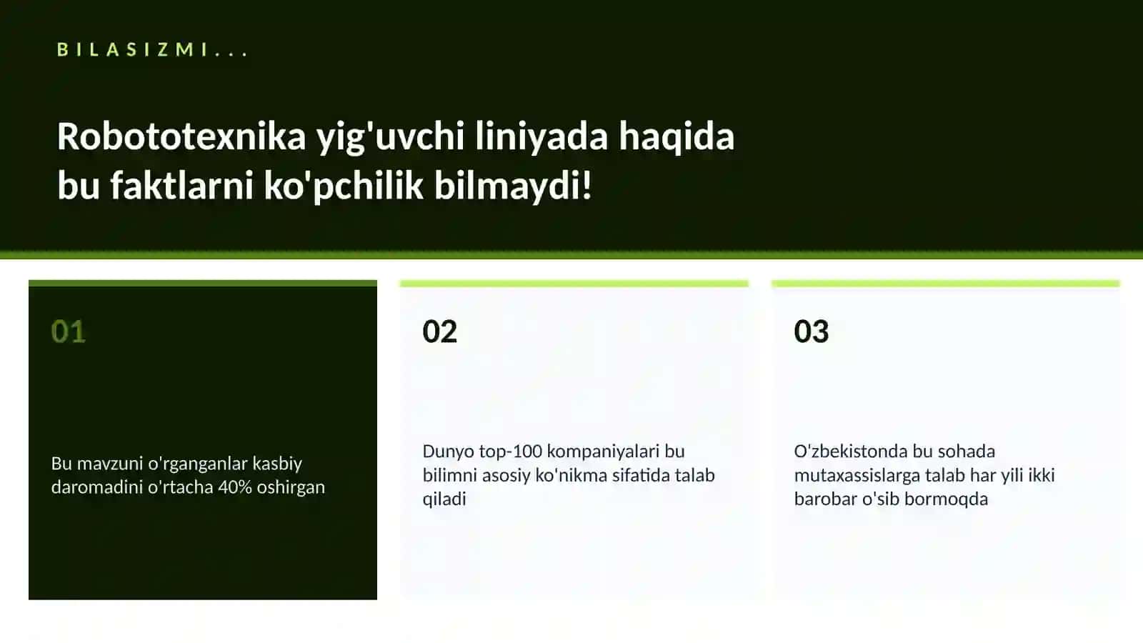Robototexnika va avtomatlashtirish 2