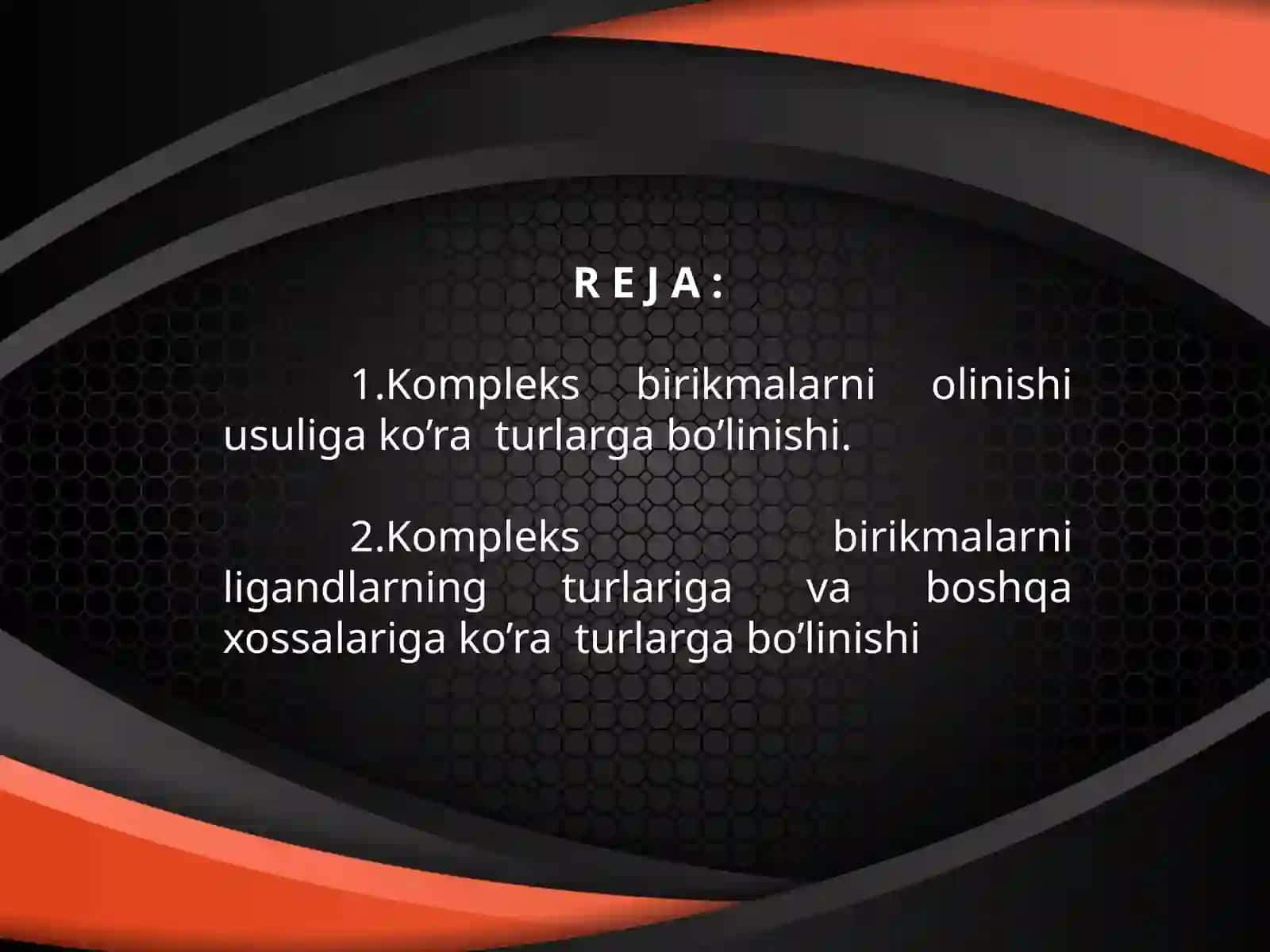 Kompleks birikmalarning turlari 2