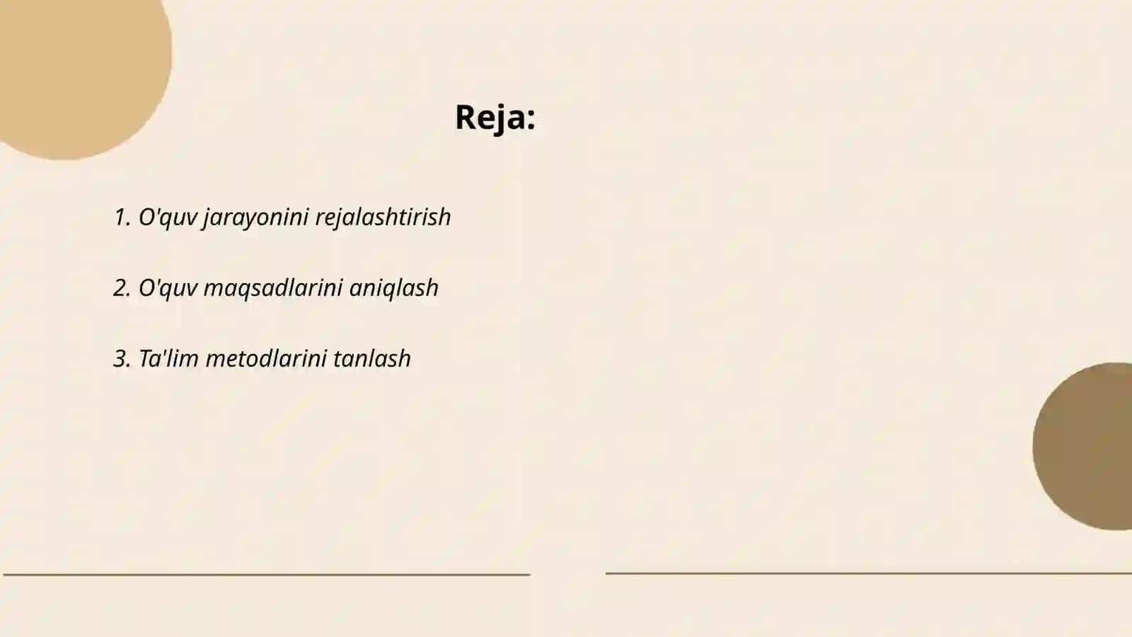Dars jarayonini tashkil etish metodikasi 2