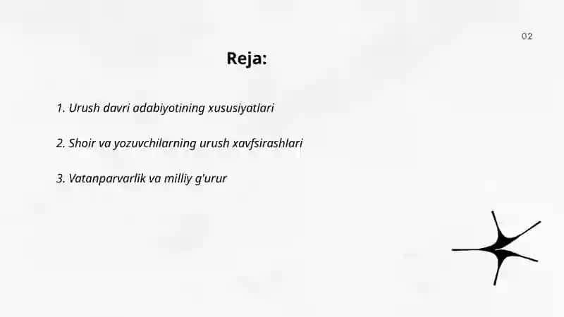 Urush davri adabiyoti 2