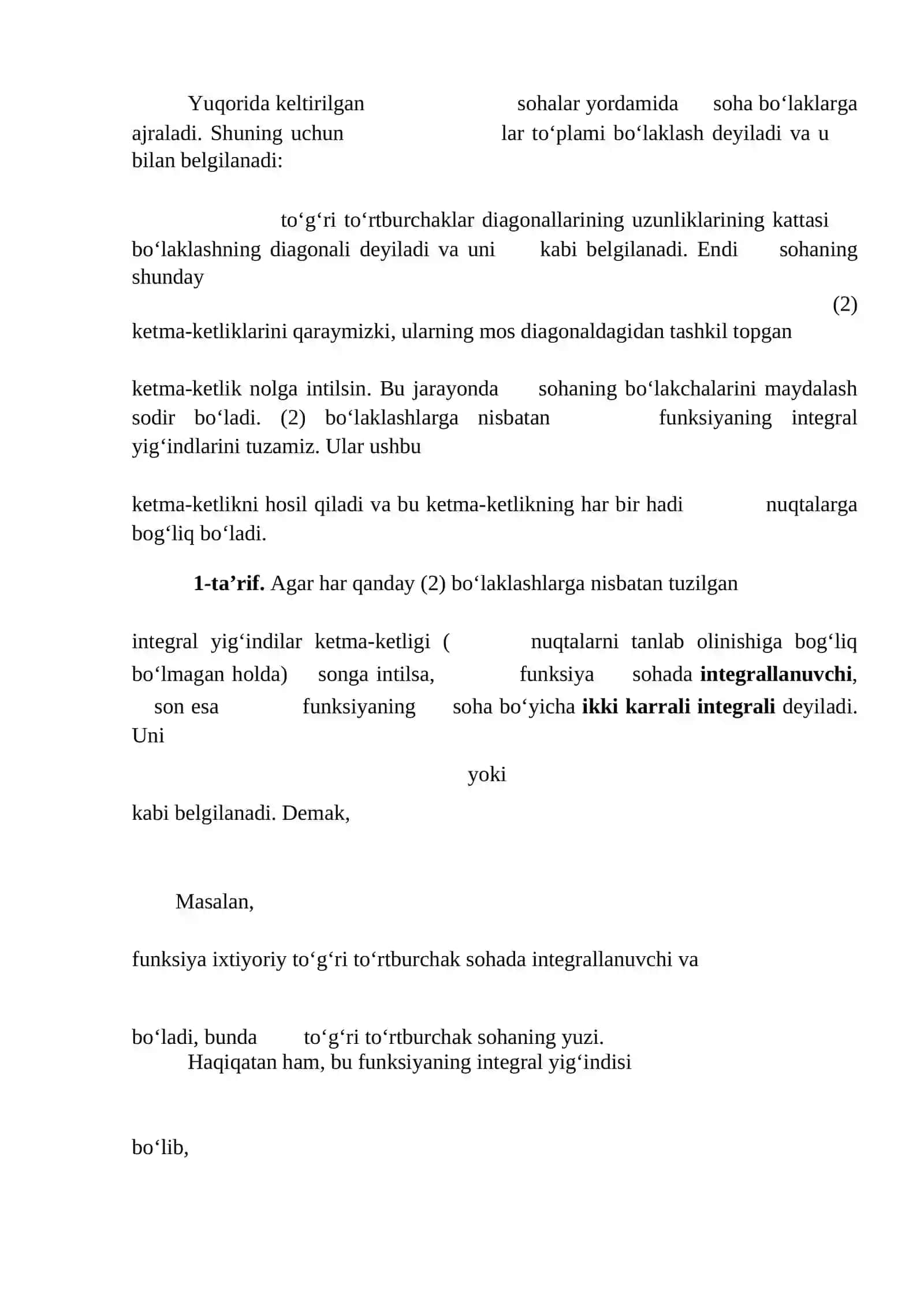 Karrali integrallar 2