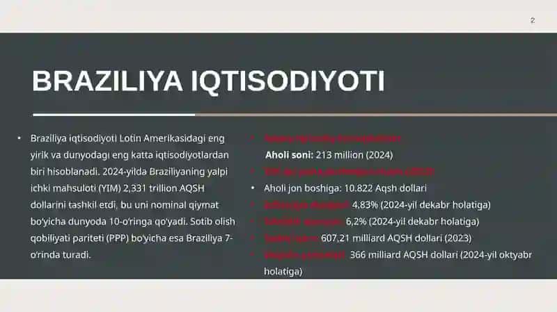 Braziliya iqtisodiyoti 2