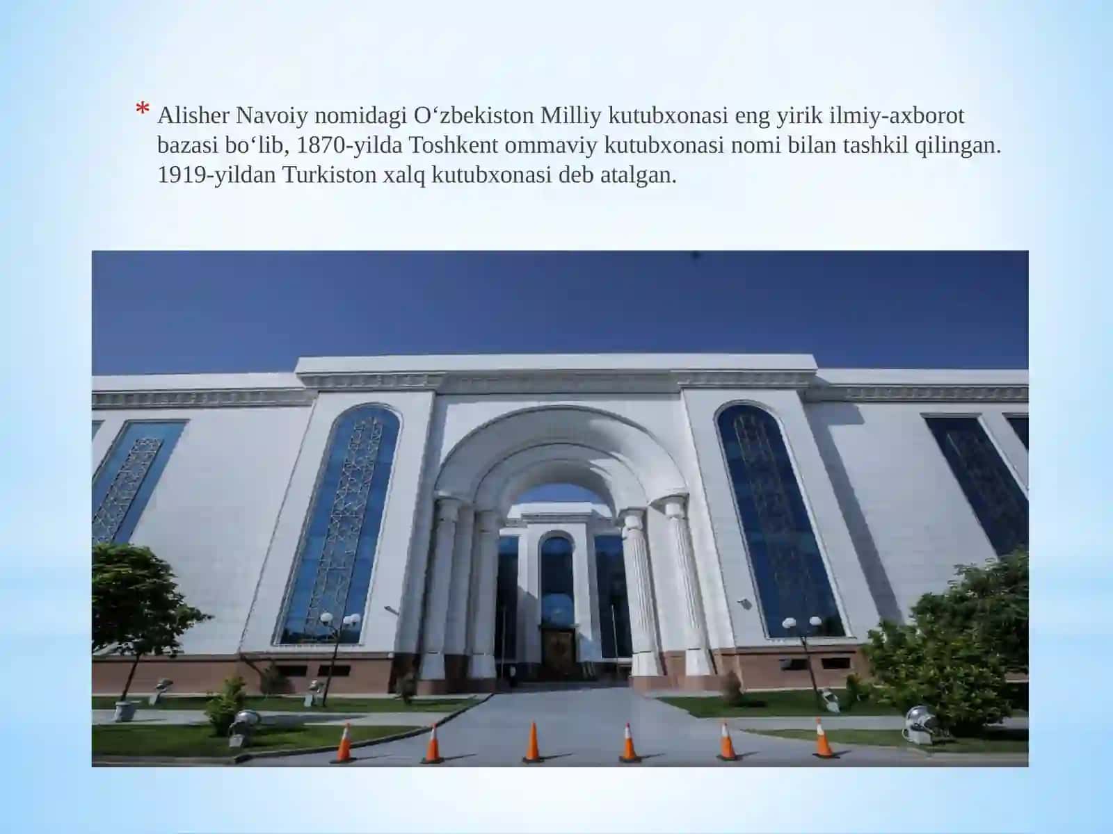 O'zbekiston Milliy kutubxonasi 2