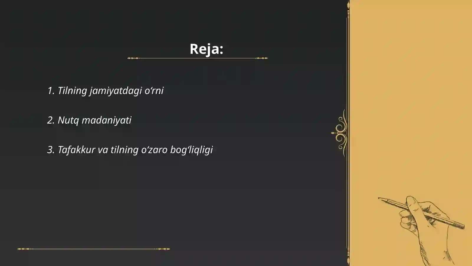Til, nutq va tafakkur 2