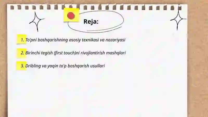 To'pni boshqarish texnikasi 2
