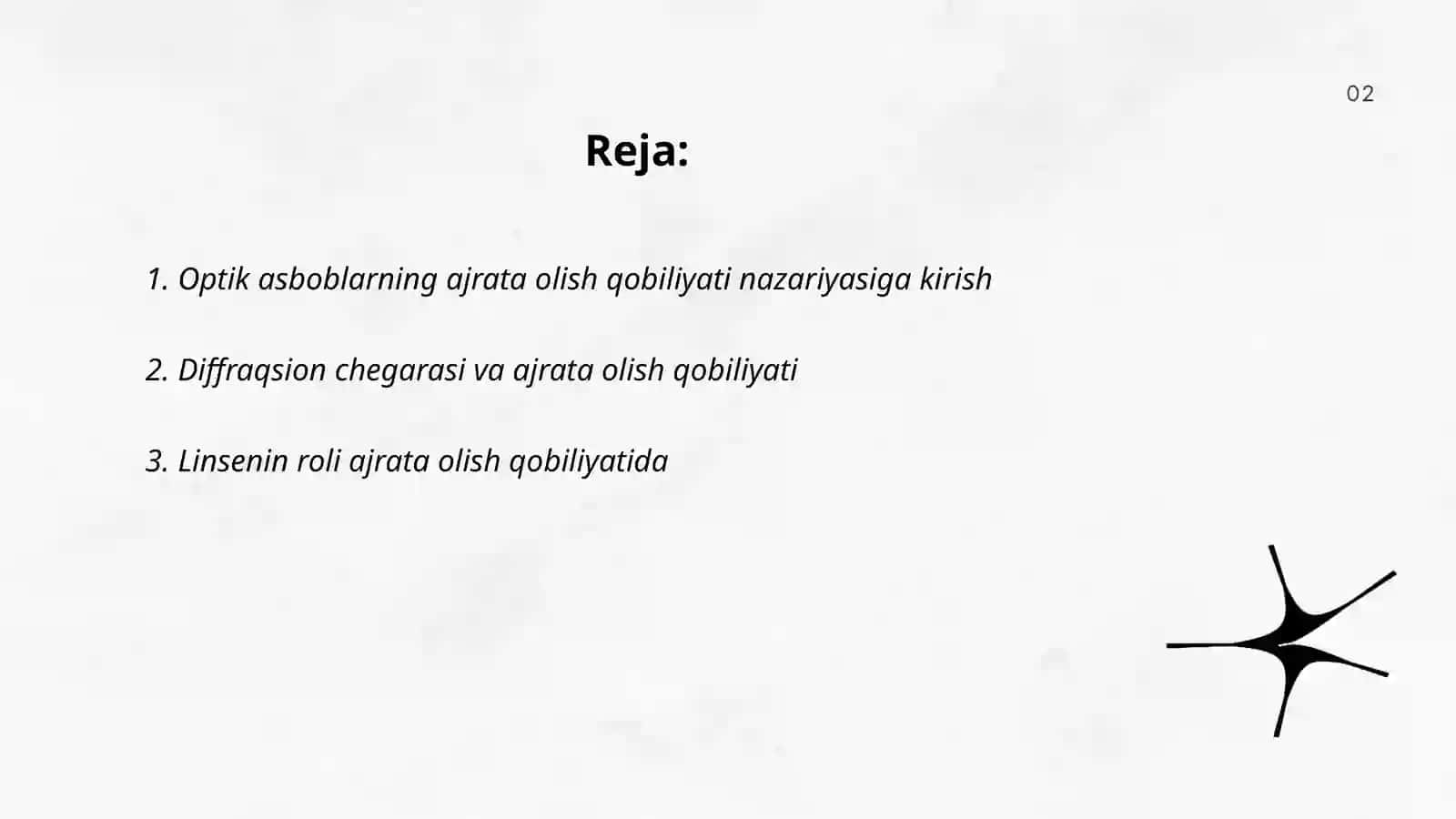 Optik asboblarning ajrata olish qobilyati 2