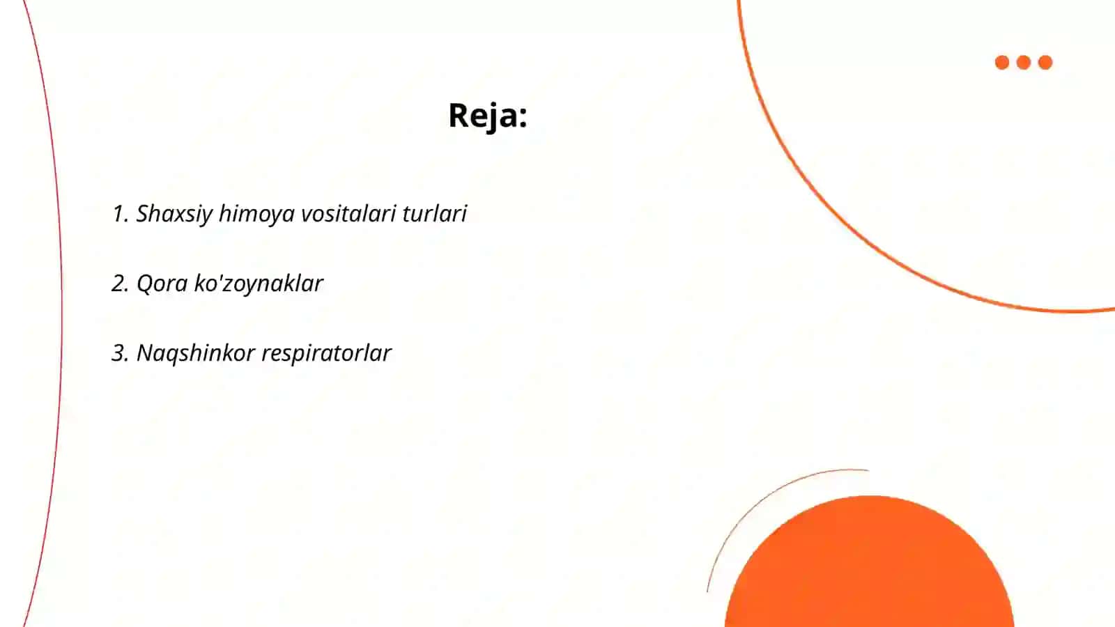 Shaxsiy himoya vositalari 2