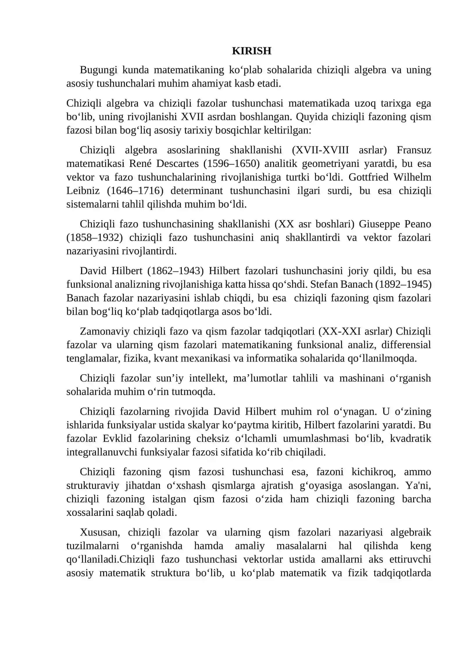 Chiziqli fazolar 2