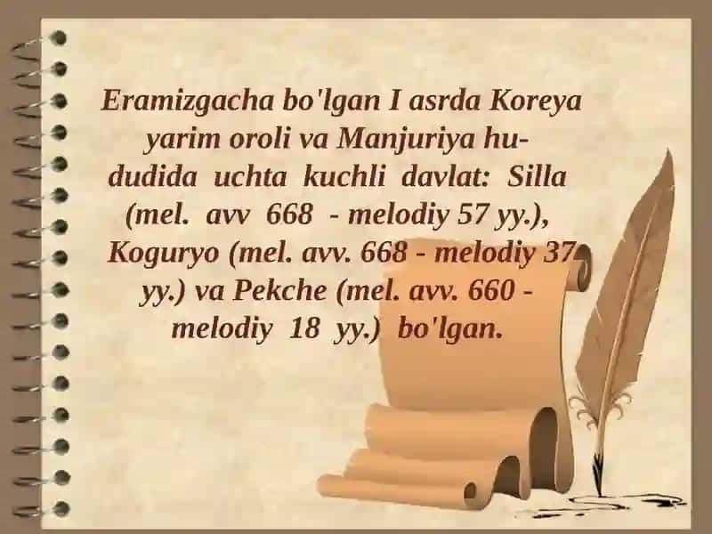 Silla, Koguryo va Pekche davlatlari 2