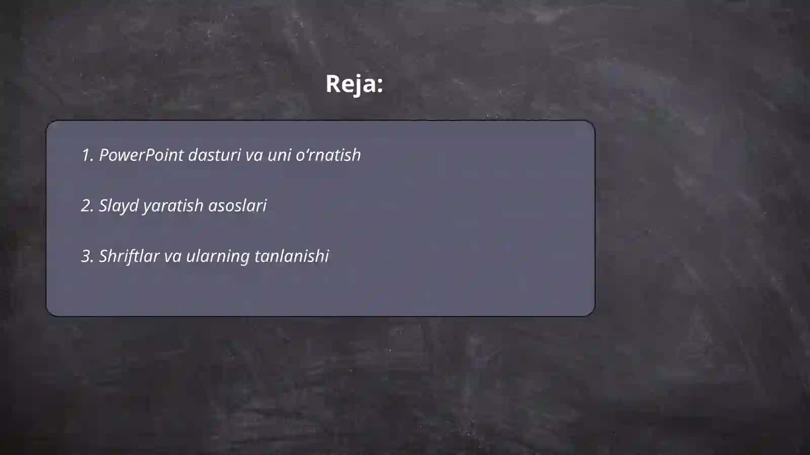 PowerPoint dasturi 2