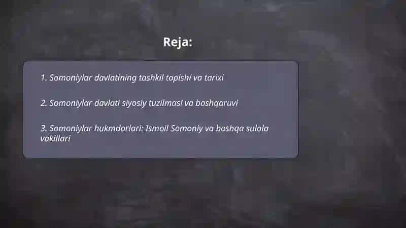 Somoniylar davlati 2
