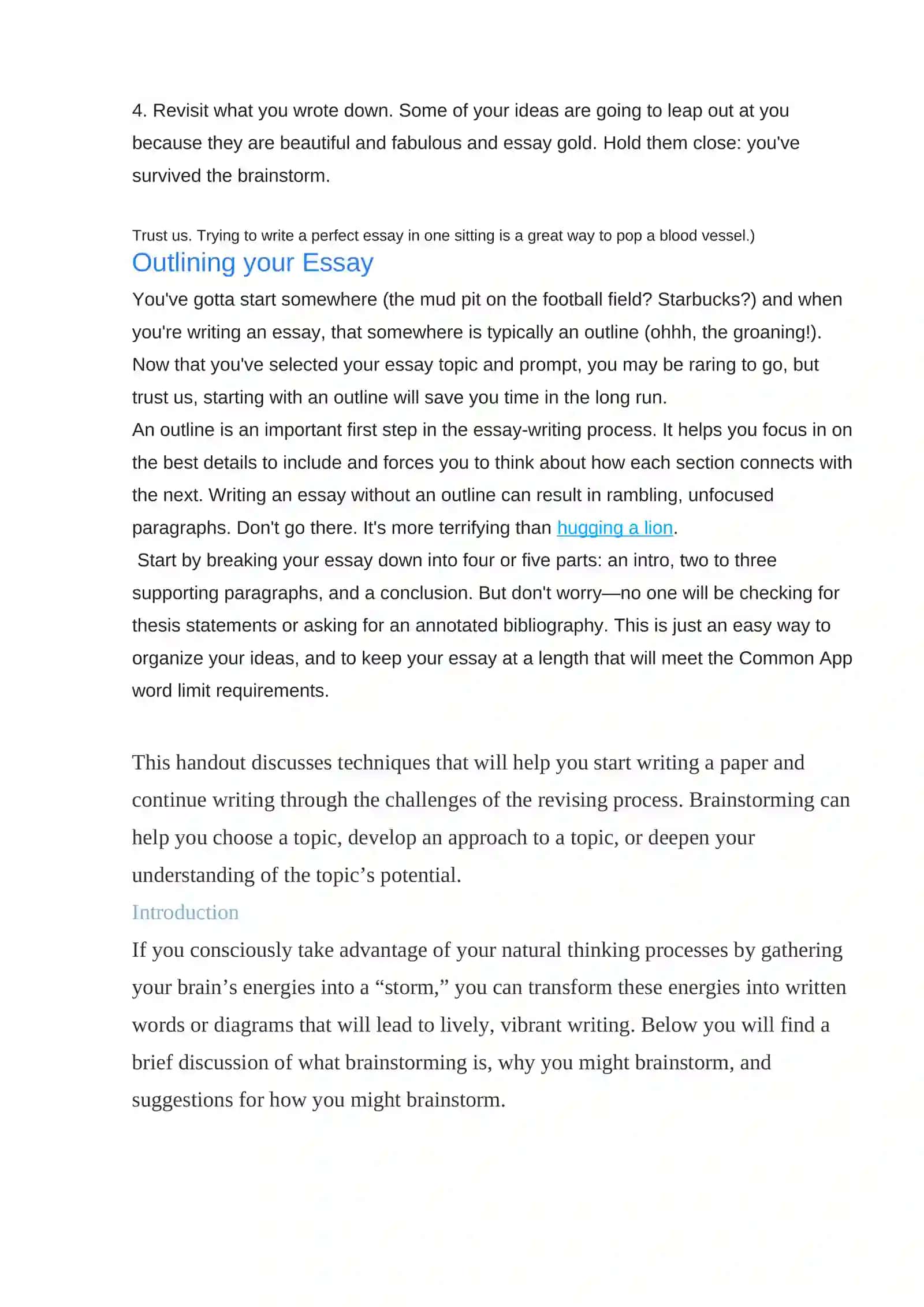 Hurricane "Harvard Essay" 2