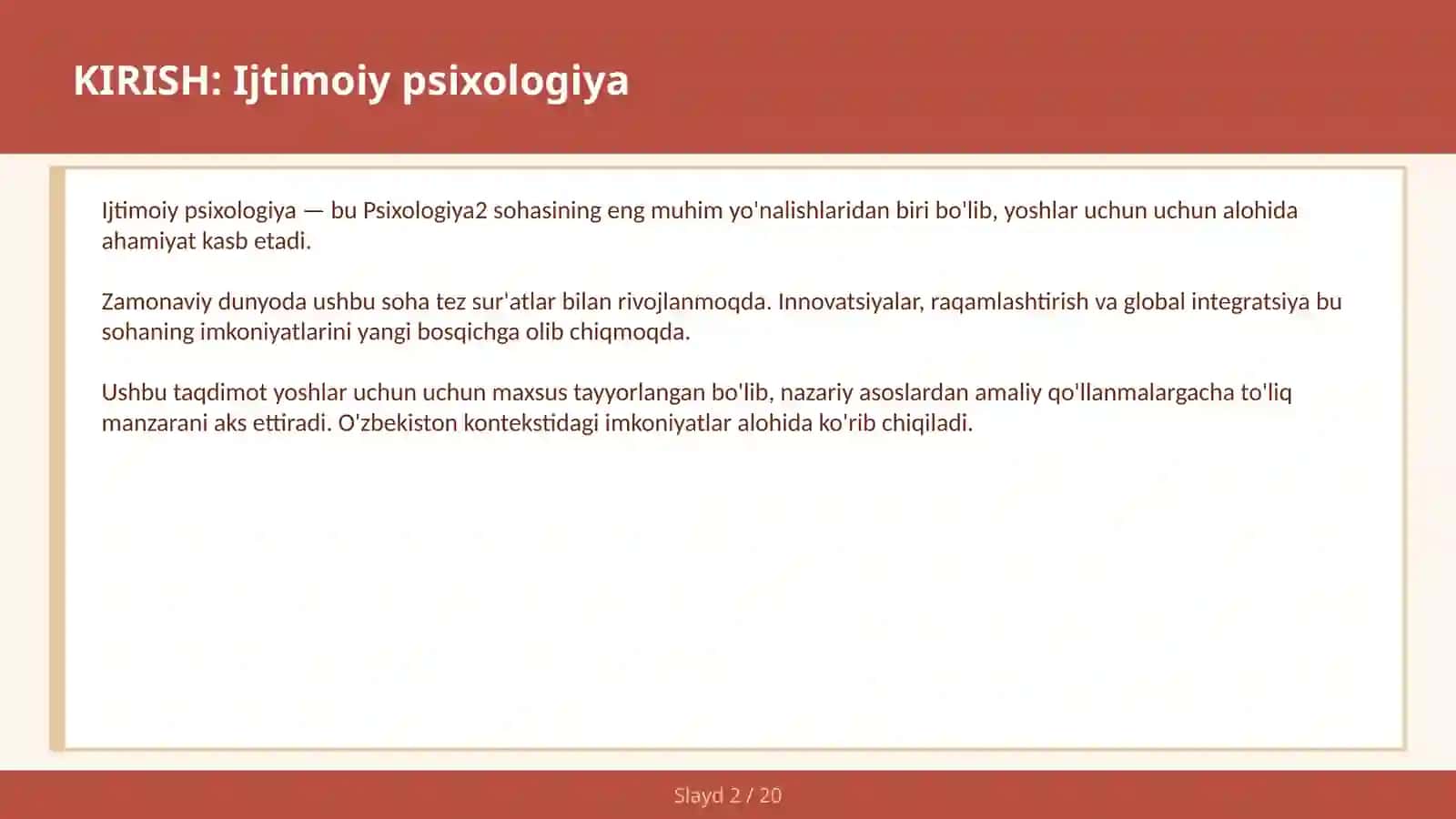 IJTIMOIY PSIXOLOGIYA 2