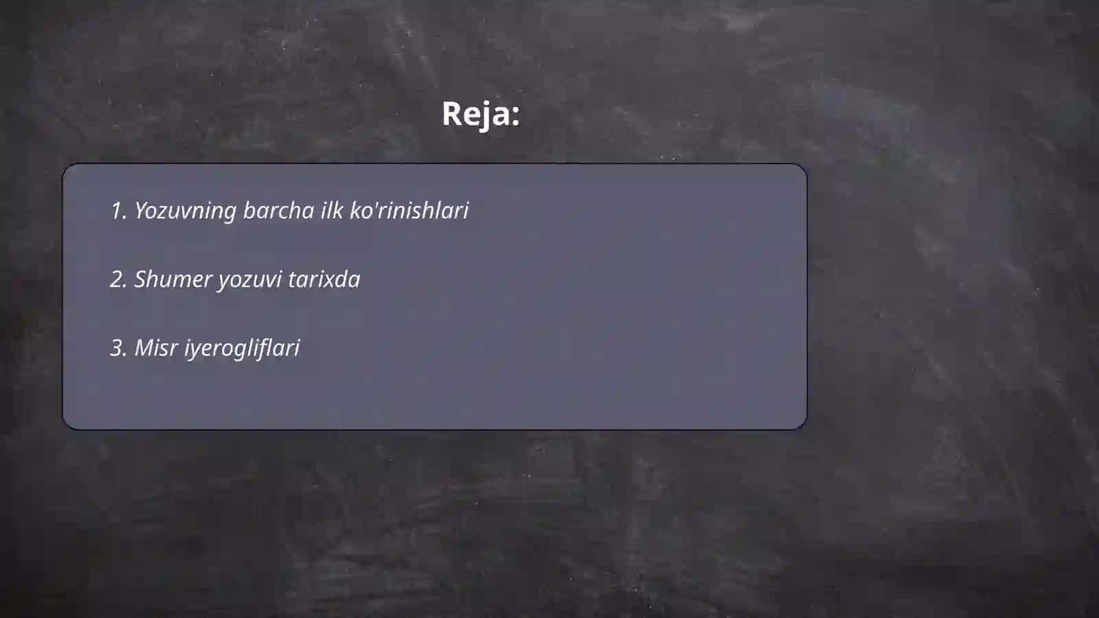 Yozuv va uning kelib chiqish tarixi 2
