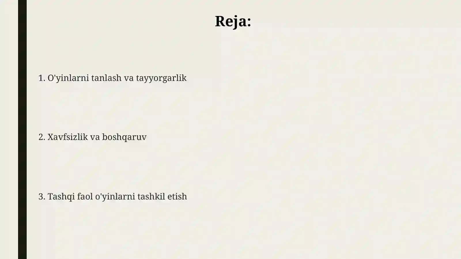 Harakatli O'yinlar 2