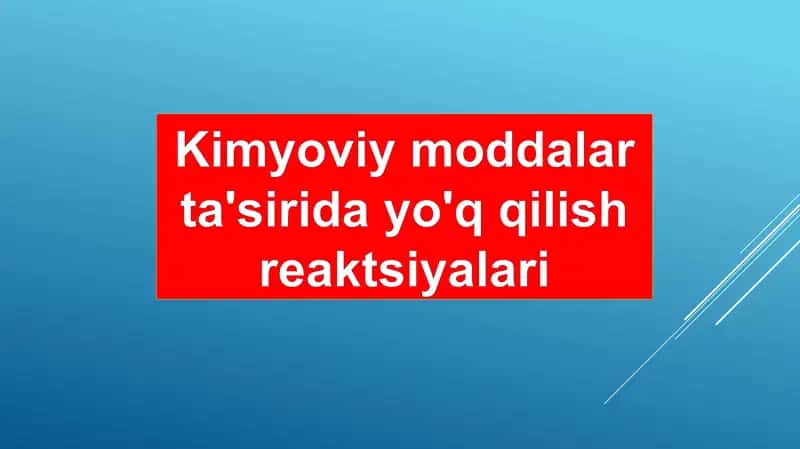 Kimyoviy moddalar 2