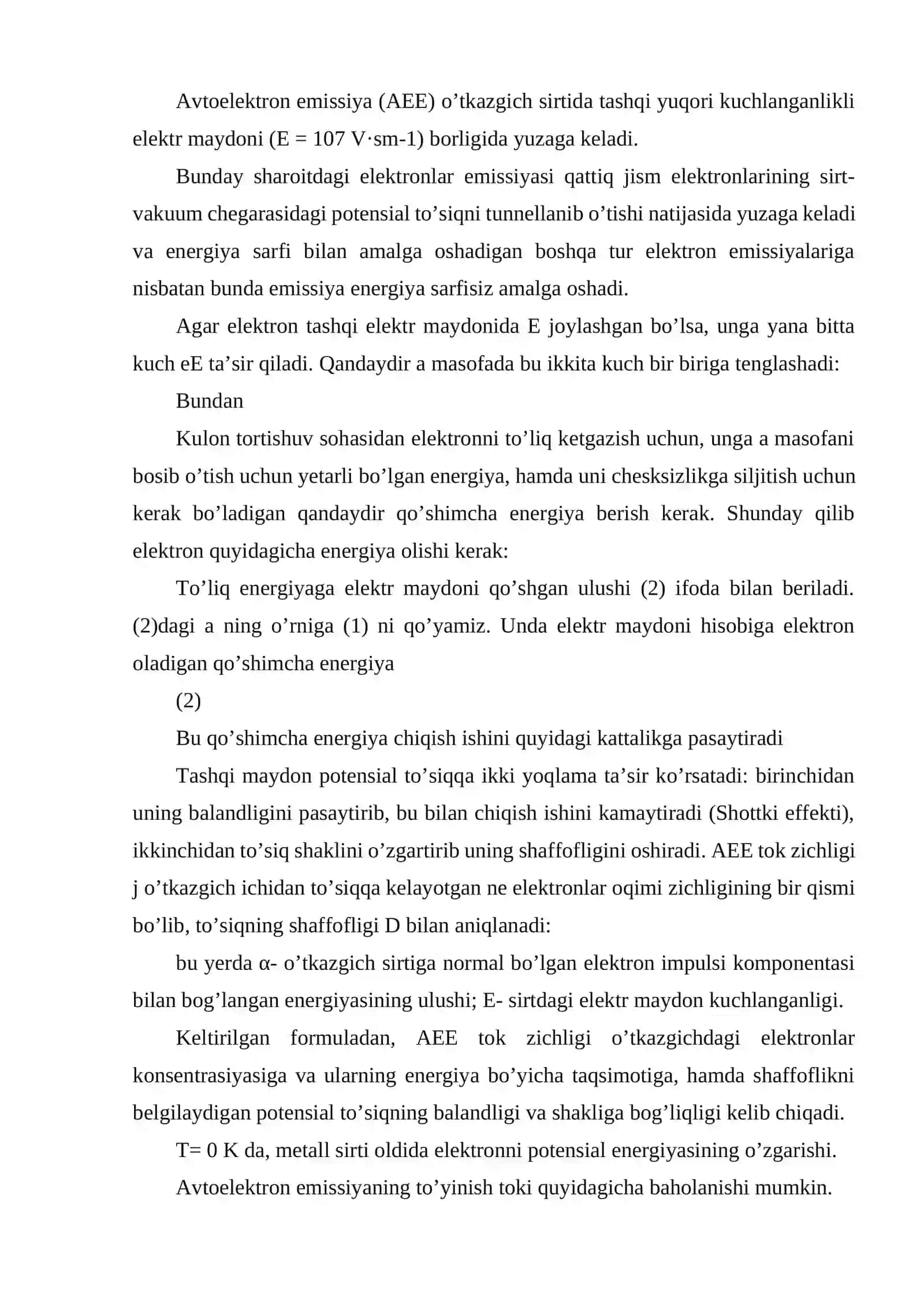AVTOELEKTRON EMISSIYA 2