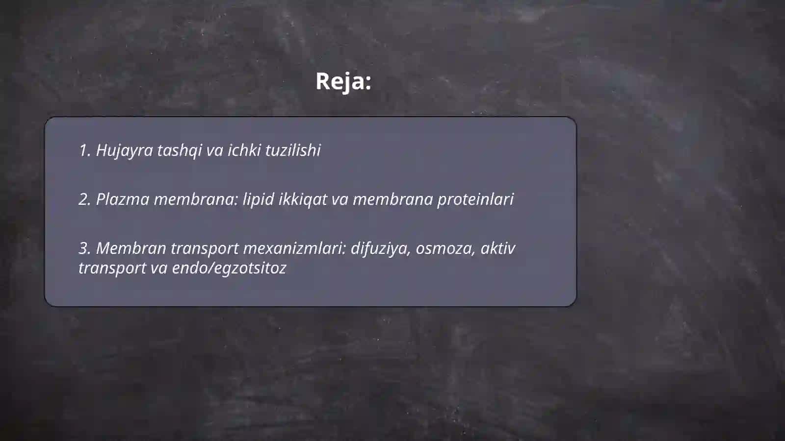 Hujayra tuzilishi 2