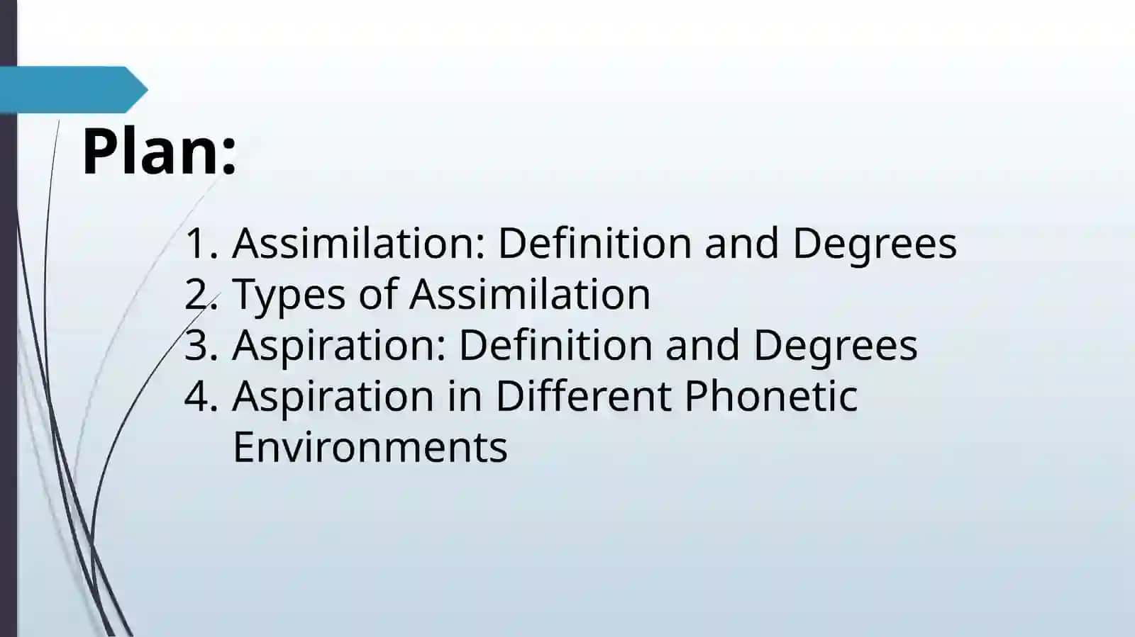 Assimilation/aspiration 2