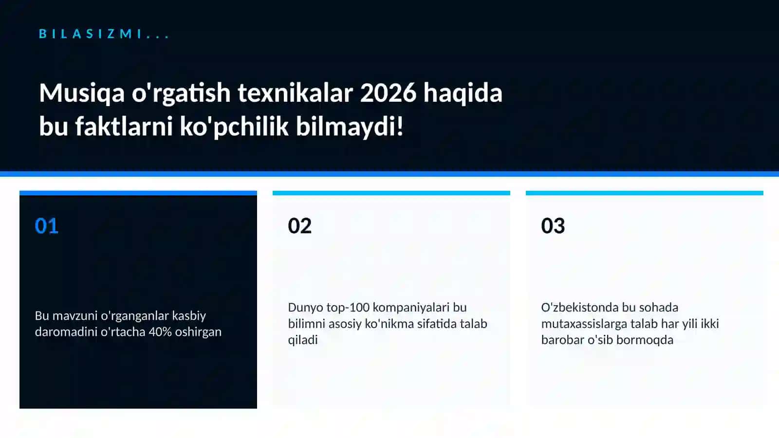 Musiqa o'rgatish texnikalar 2026 2