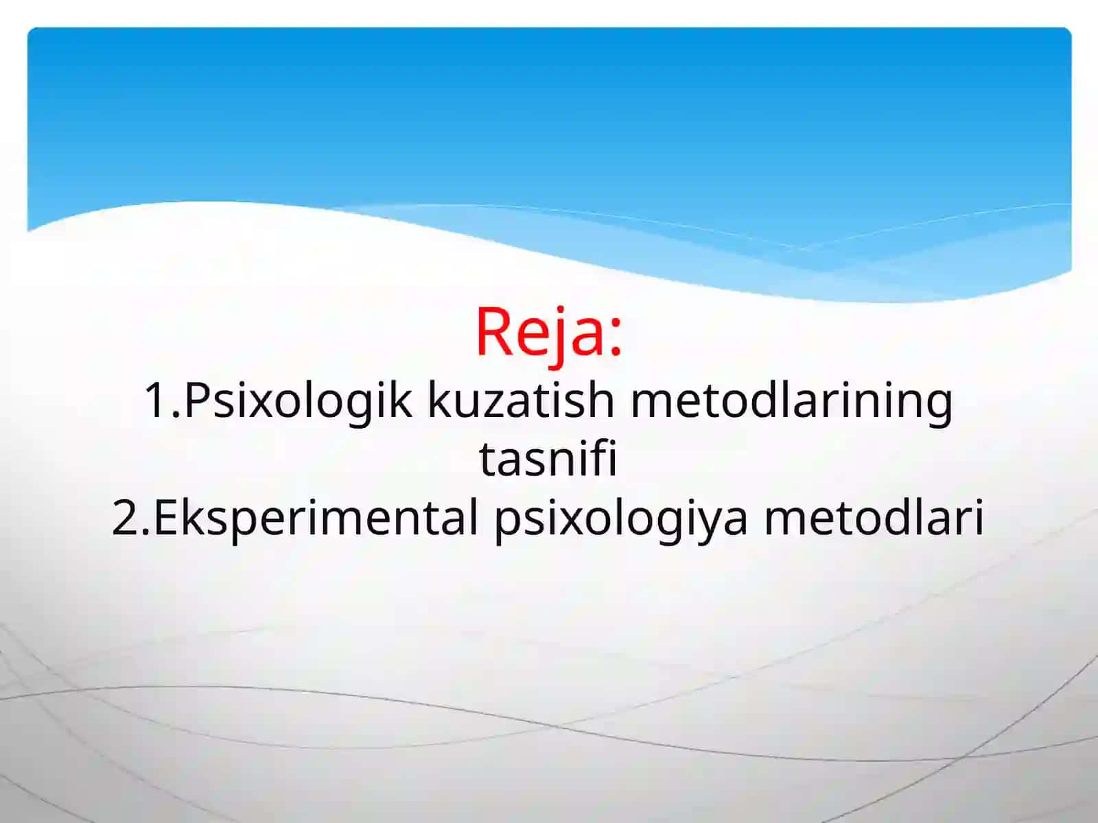 EKSPERIMENTAL PSIXOLOGIYA 2