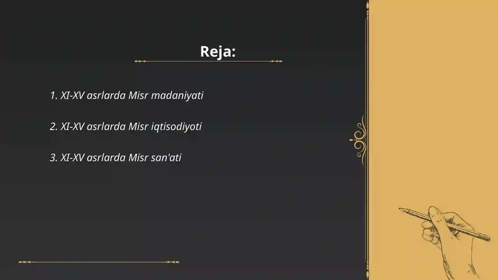 XI-XV asrlarda misr 2