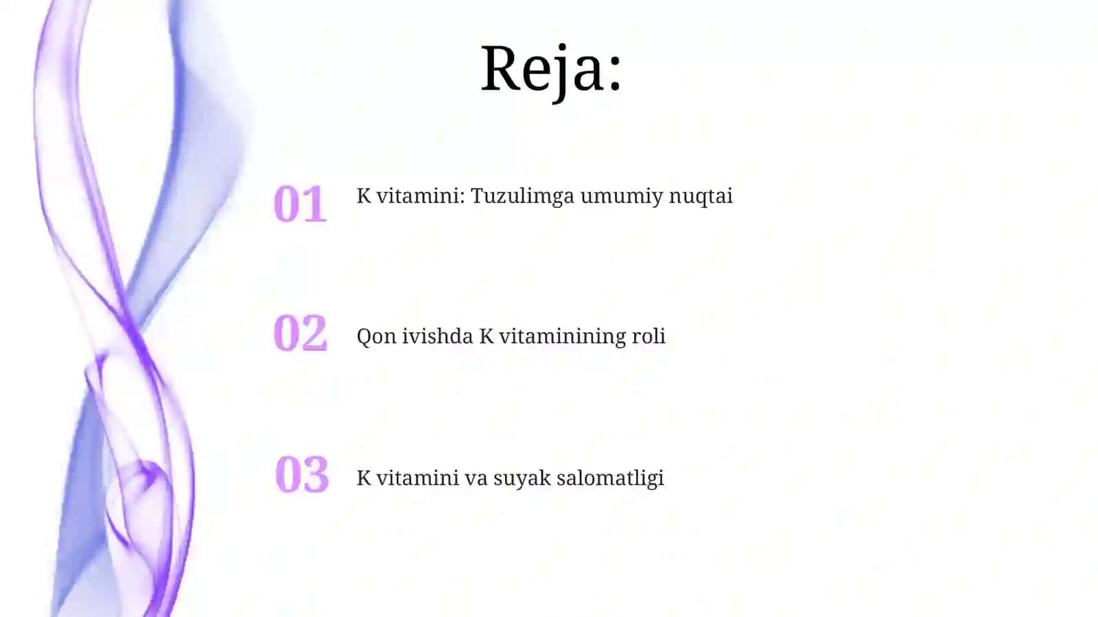 K vitamini: Umumiy ma'lumot 2