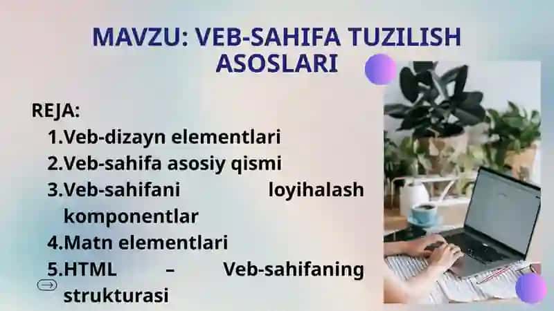 VEB-SAHIFA TUZILISH ASOSLARI 2