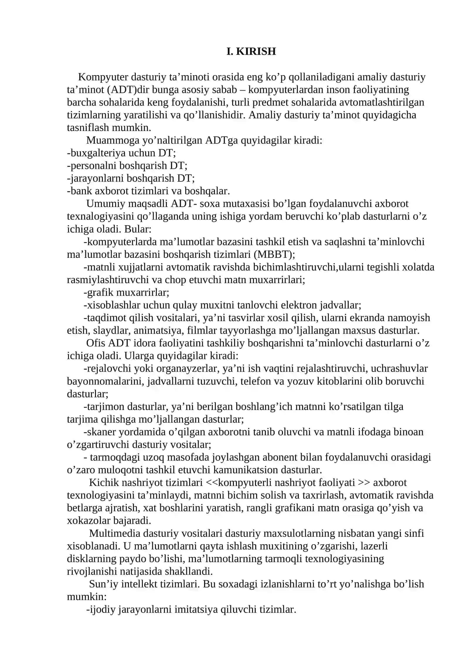 Kompyuterning amaliy dasturiy ta’minoti 2