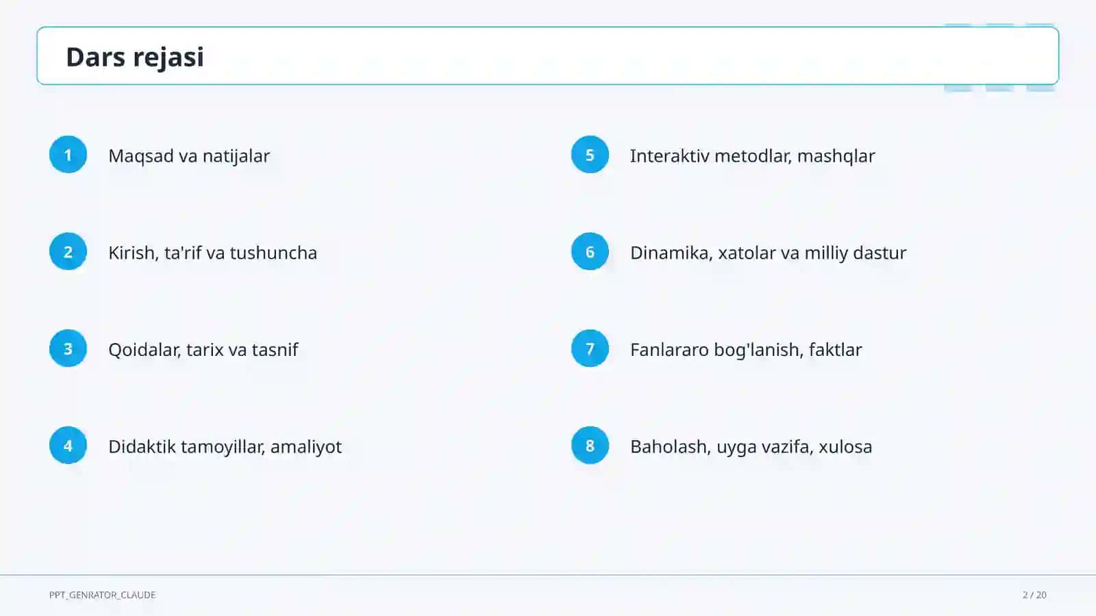 Sonning moduli (6-sinf) 2