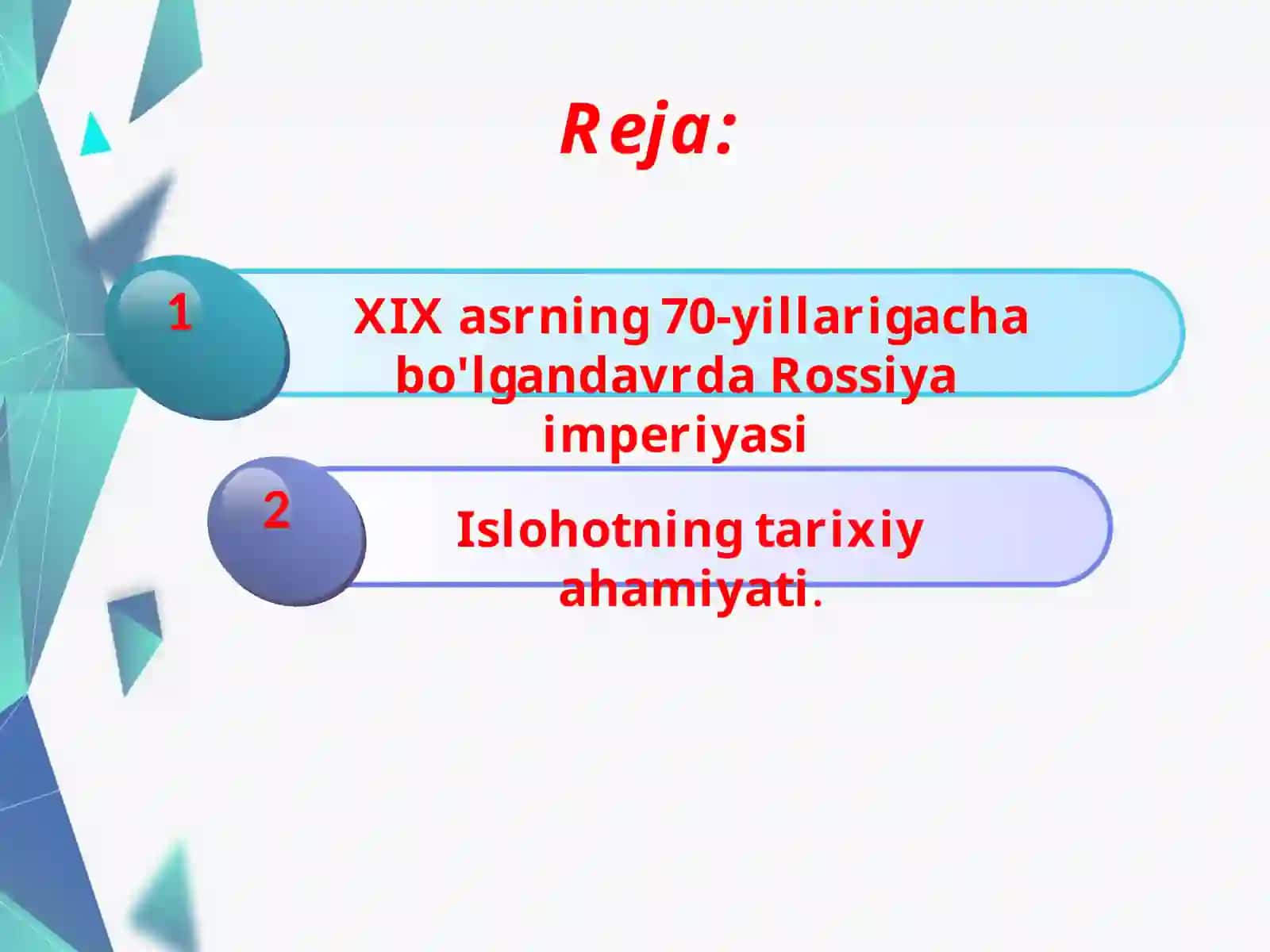 Rossiya imperiyasining tashkili topishi 2